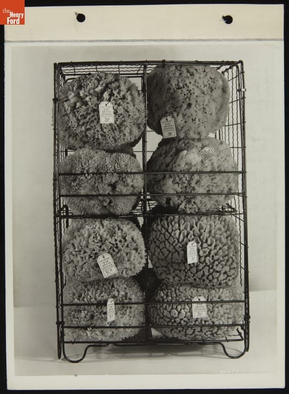 Wire Basket with Sponges for Dealership Display, November 1935
