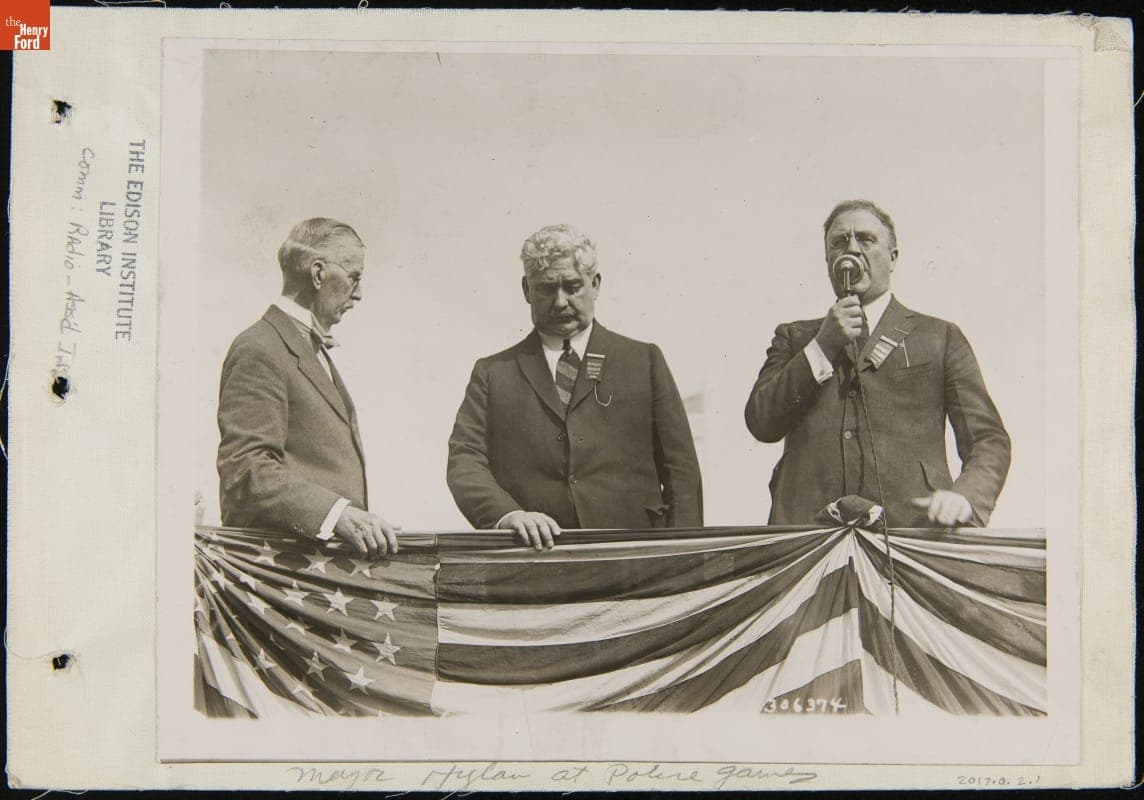 Mayor John Hylan and Police Commissioner Richard Enright at the New York Police Field Day Games, 1920-1925