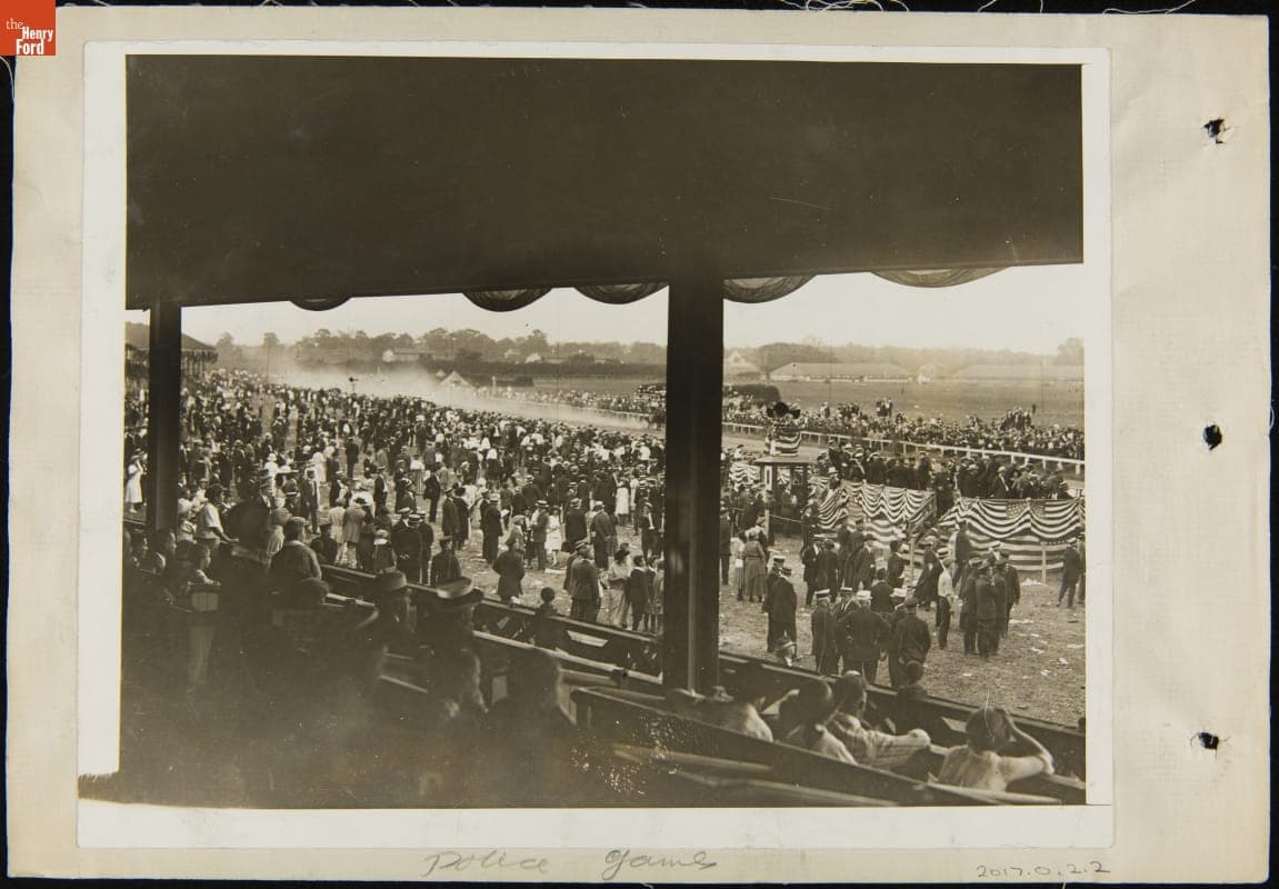 Crowd Viewing Mounted Competitions at New York Police Field Day Games, 1920-1925
