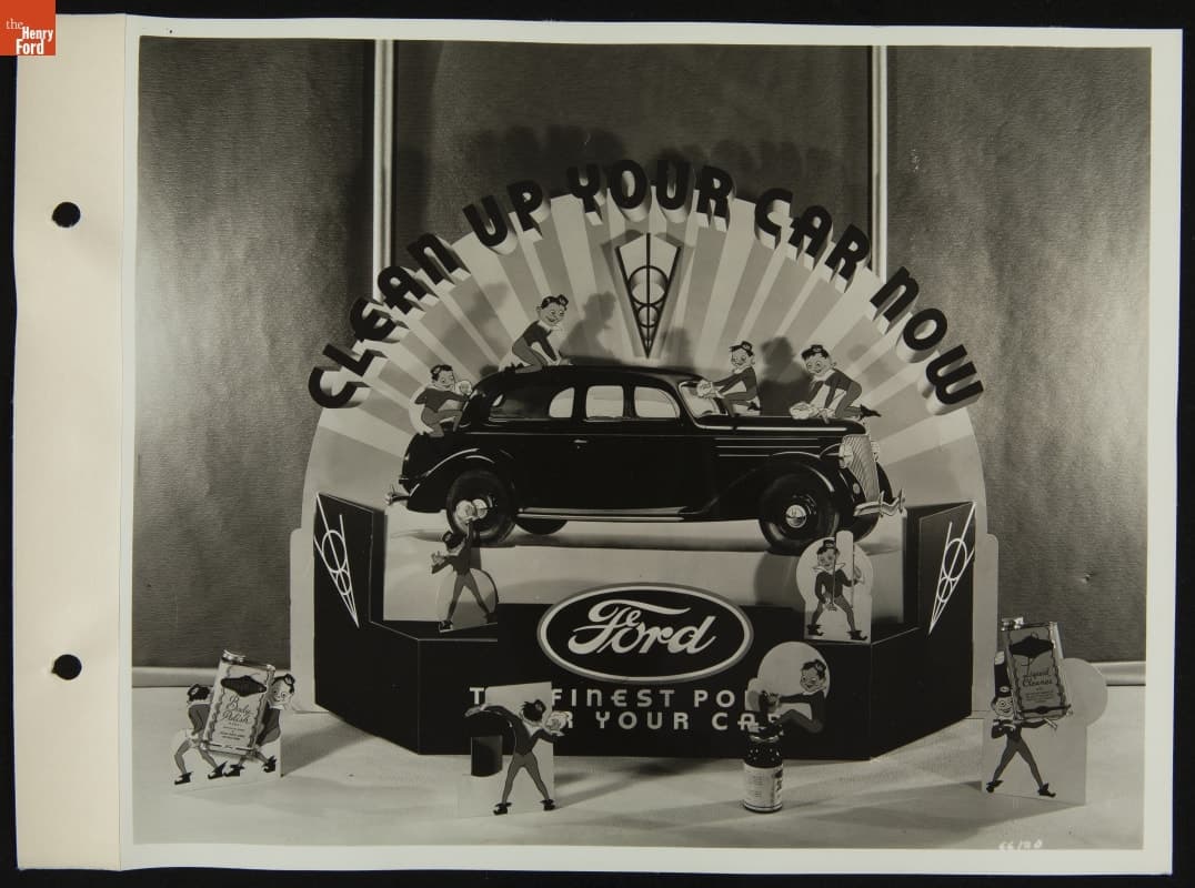 Ford Counter Display, "Clean Up Your Car Now," 1936