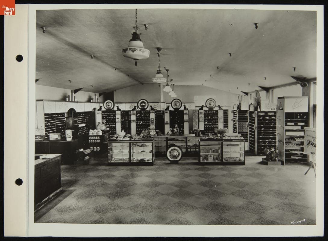 Pettit Motor Company Dealership Parts Department After Changes, Charlotte, North Carolina, June 1936