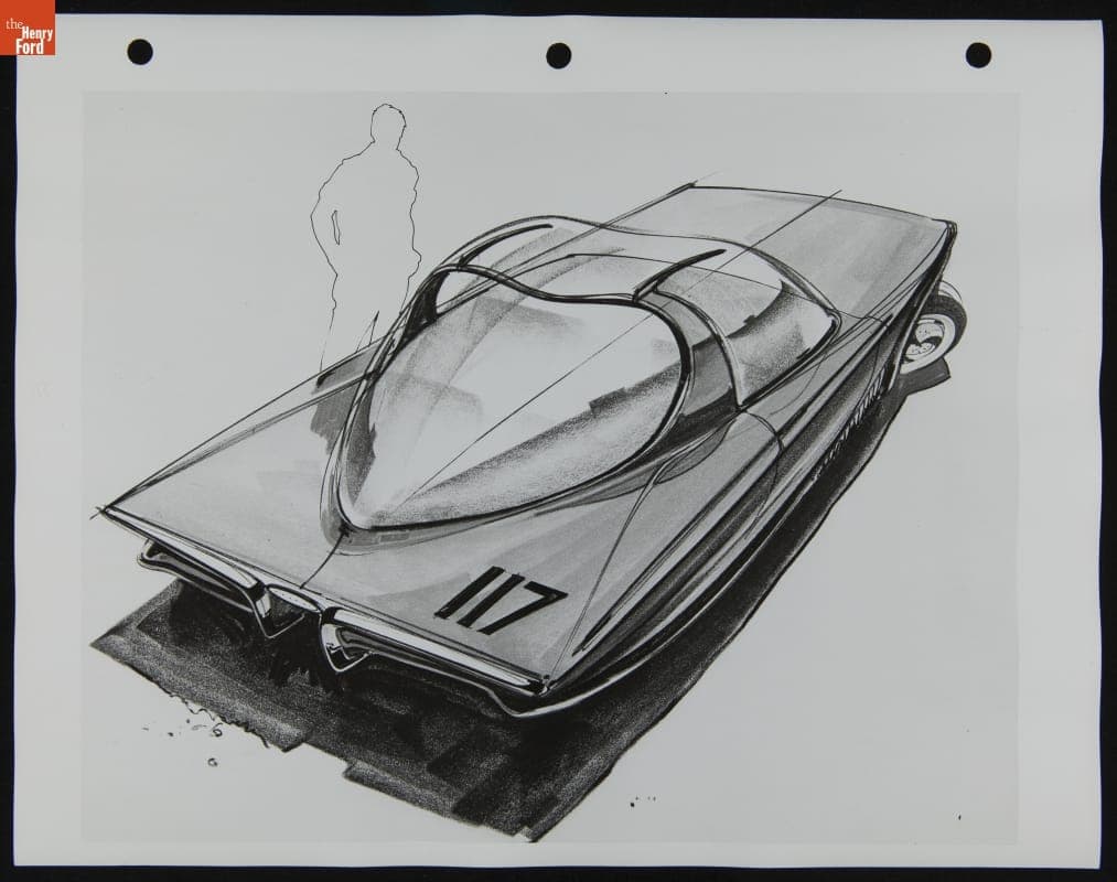 Automotive Design Sketch, 1959