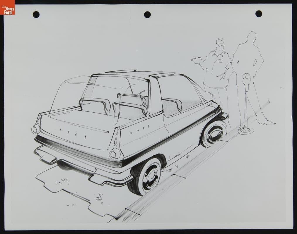 Automotive Design Sketch, 1959