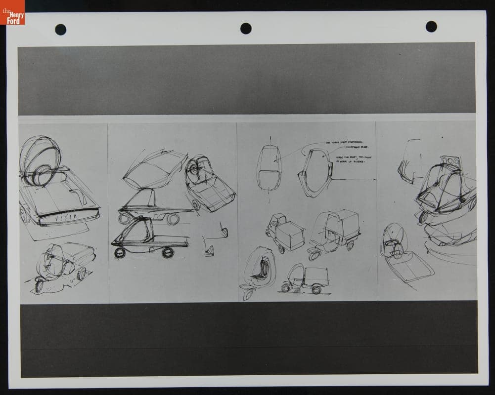 Automotive Design Sketch, 1959