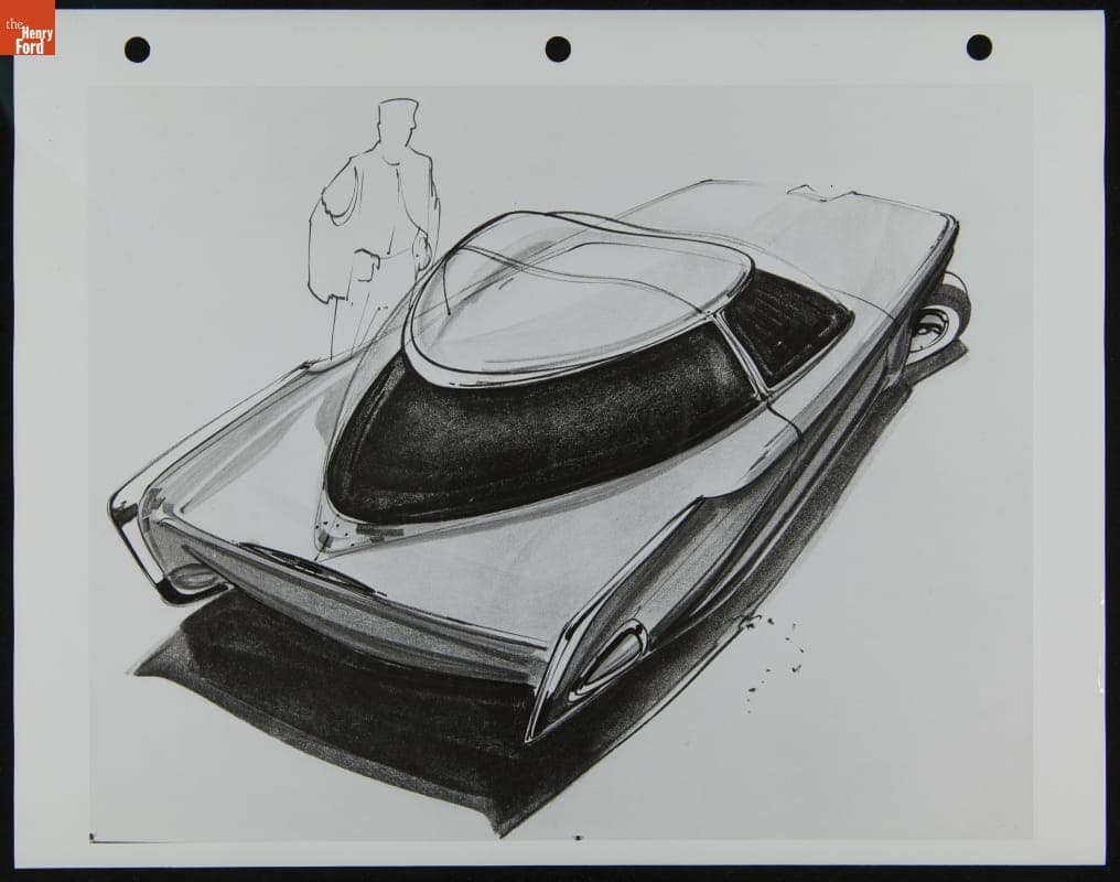 Automotive Design Sketch, 1959