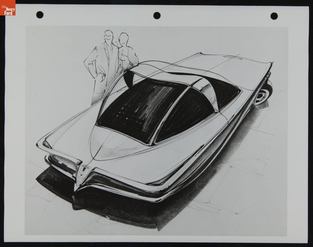 Automotive Design Sketch, 1959