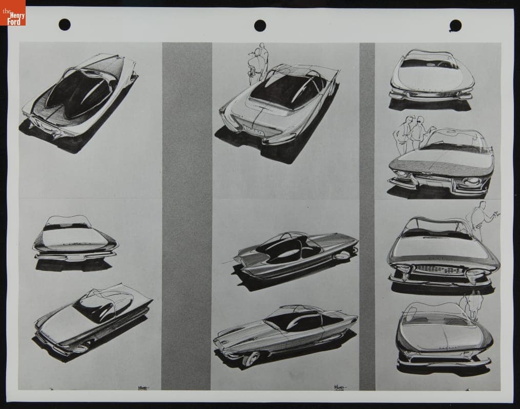 Automotive Design Sketch, 1959