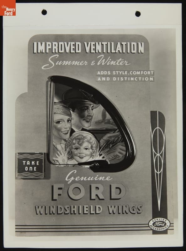 Dealership Counter Display for Ford Windshield Wings, May 1937