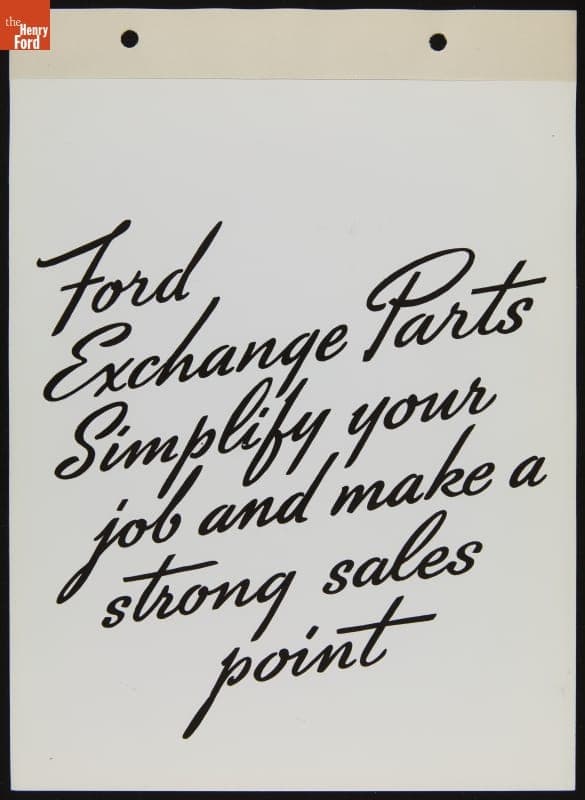 Slogan from Ford Merchandising Bulletin, June 1938