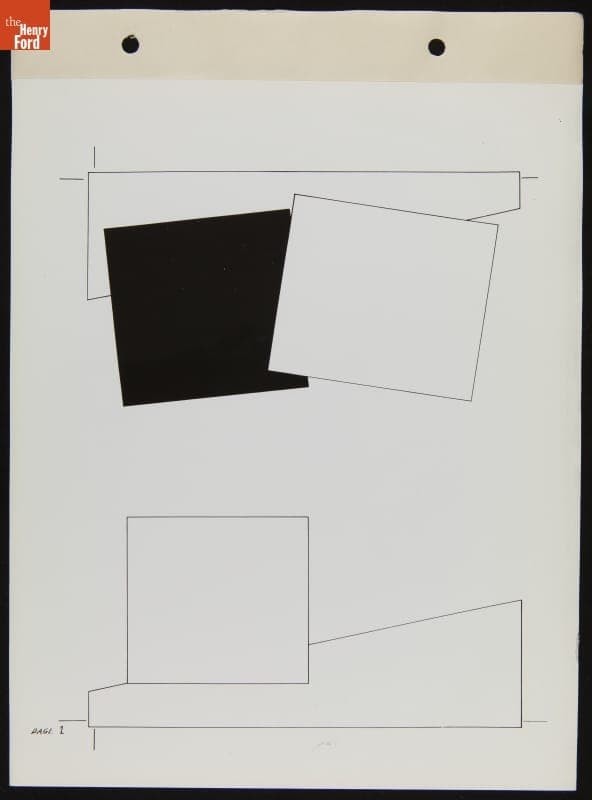 Floor Plan from Ford Merchandising Bulletin, June 1938