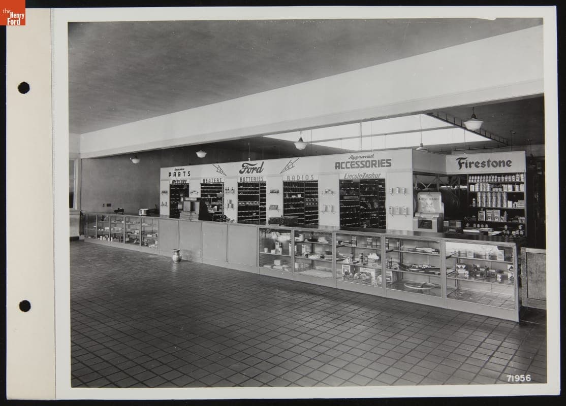 Parts and Accessories Counter, Northern Auto Company, Petosky, Michigan, June 1939
