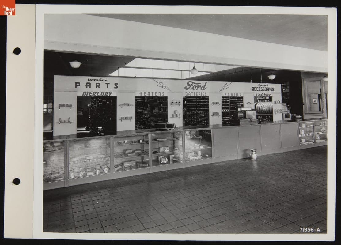 Parts and Accessories Counter, Northern Auto Company, Petosky, Michigan, June 1939