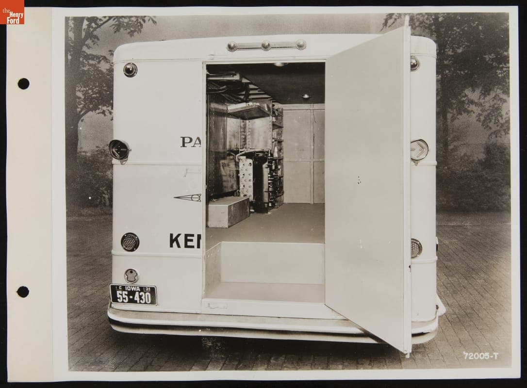 Interior of Kent Motor Company Parts Delivery Truck, Alogona, Iowa, June 1939