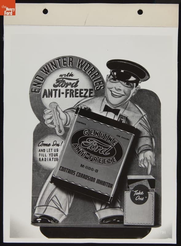 Ford Anti-Freeze Counter Display for Dealerships, 1939