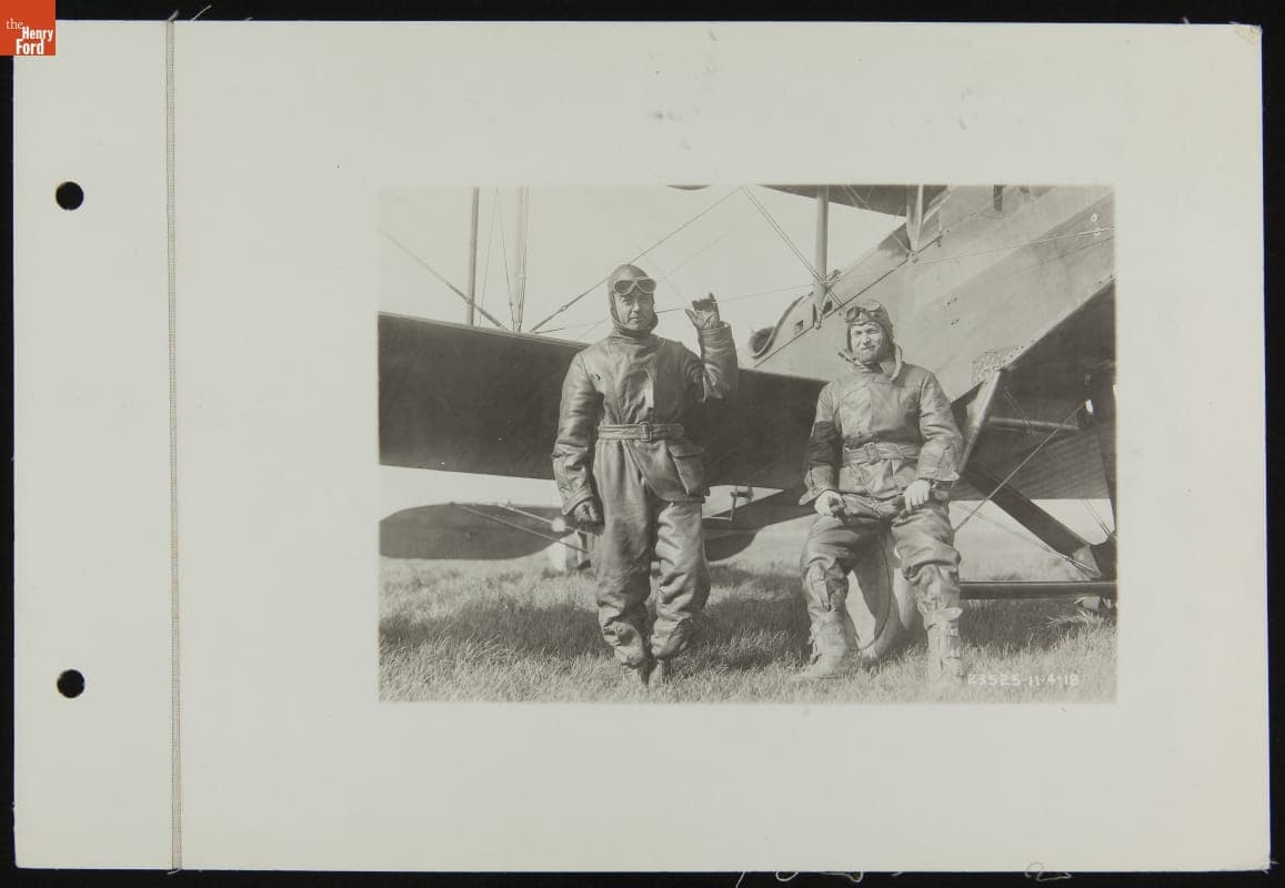 Lt. Vincent and Lt. Col. Harnbly, Aviators, November 1918