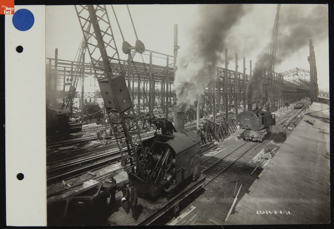 Ford Rouge Plant Shipyard, May 1918