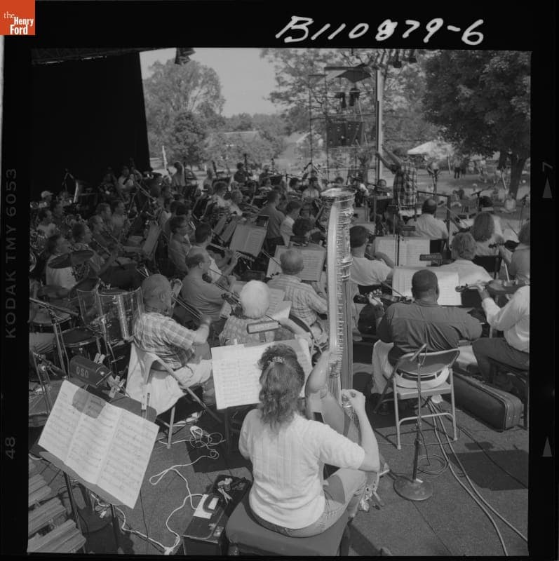Rehearsal for the "Salute to America" Concert in Greenfield Village, July 1, 1993