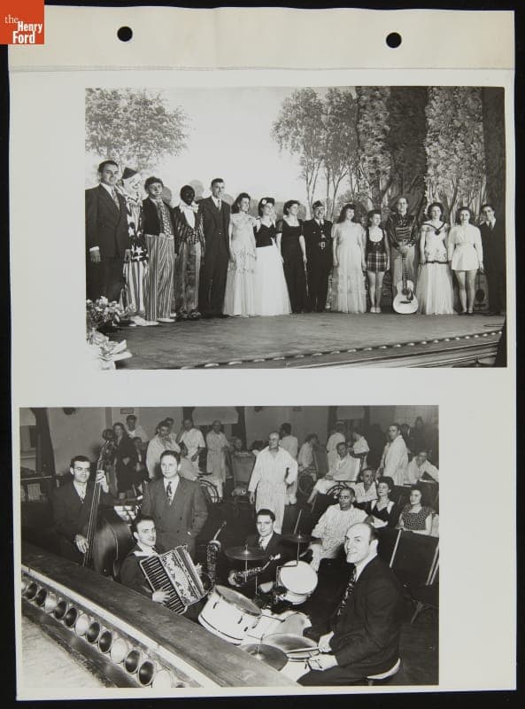 Entertainment at the Allen Park Veterans Hospital, March 1945