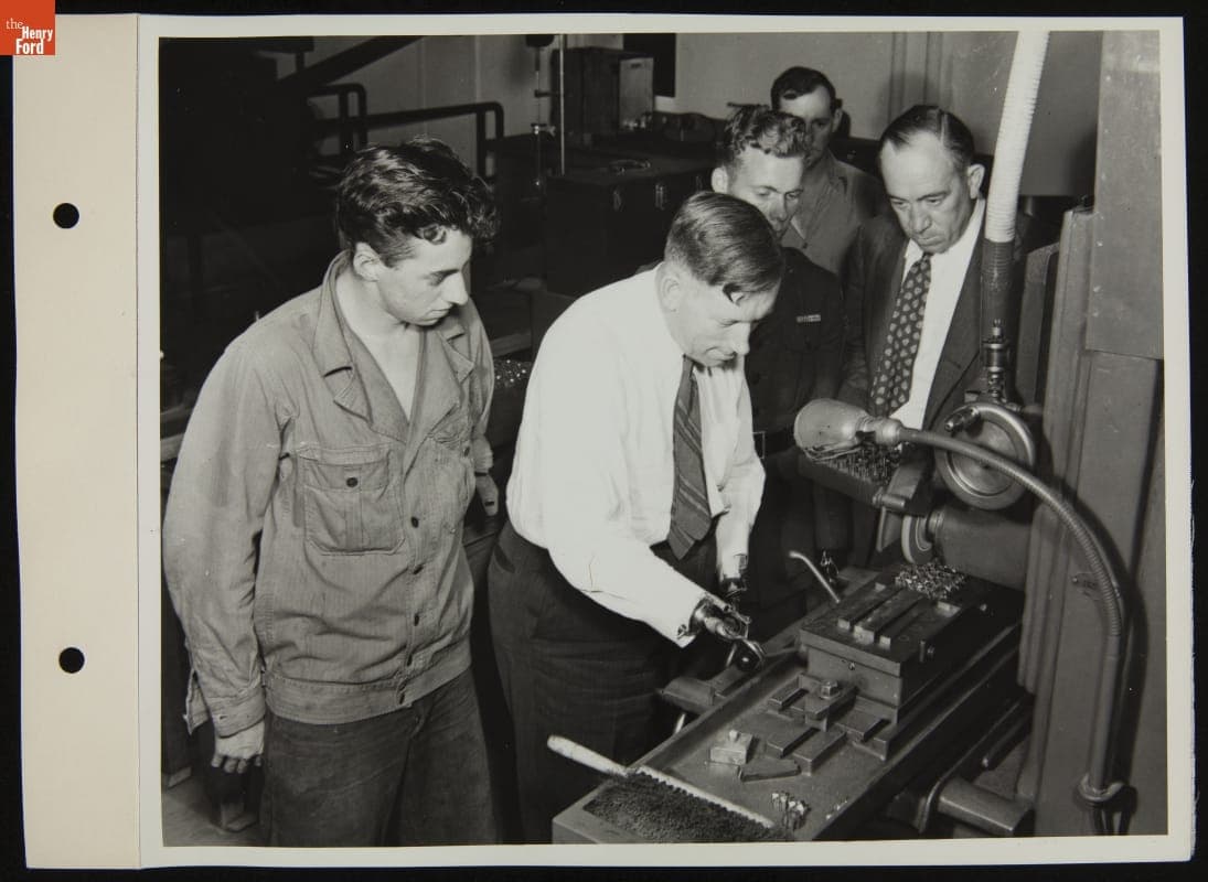 World War I Veterans Demonstrate Use of Their Artificial Limbs to World War II Veterans at Camp Legion, July 1944