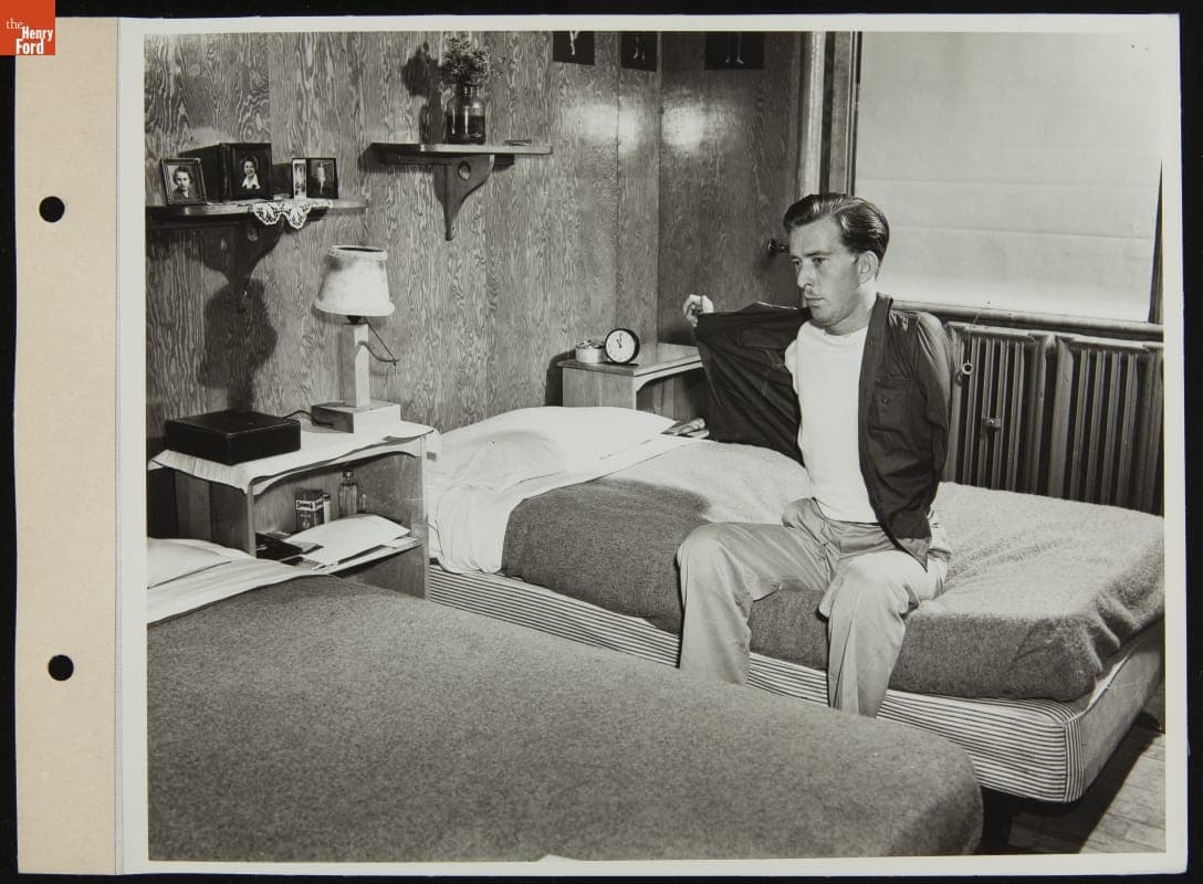 Disabled Veteran at Camp Legion Vocational School, May 1945