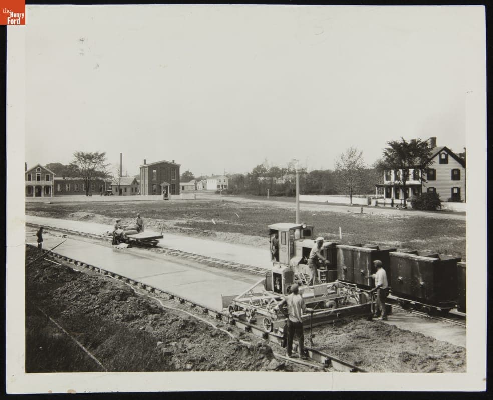 Paving a Road Bordering Greenfield Village, July 1929