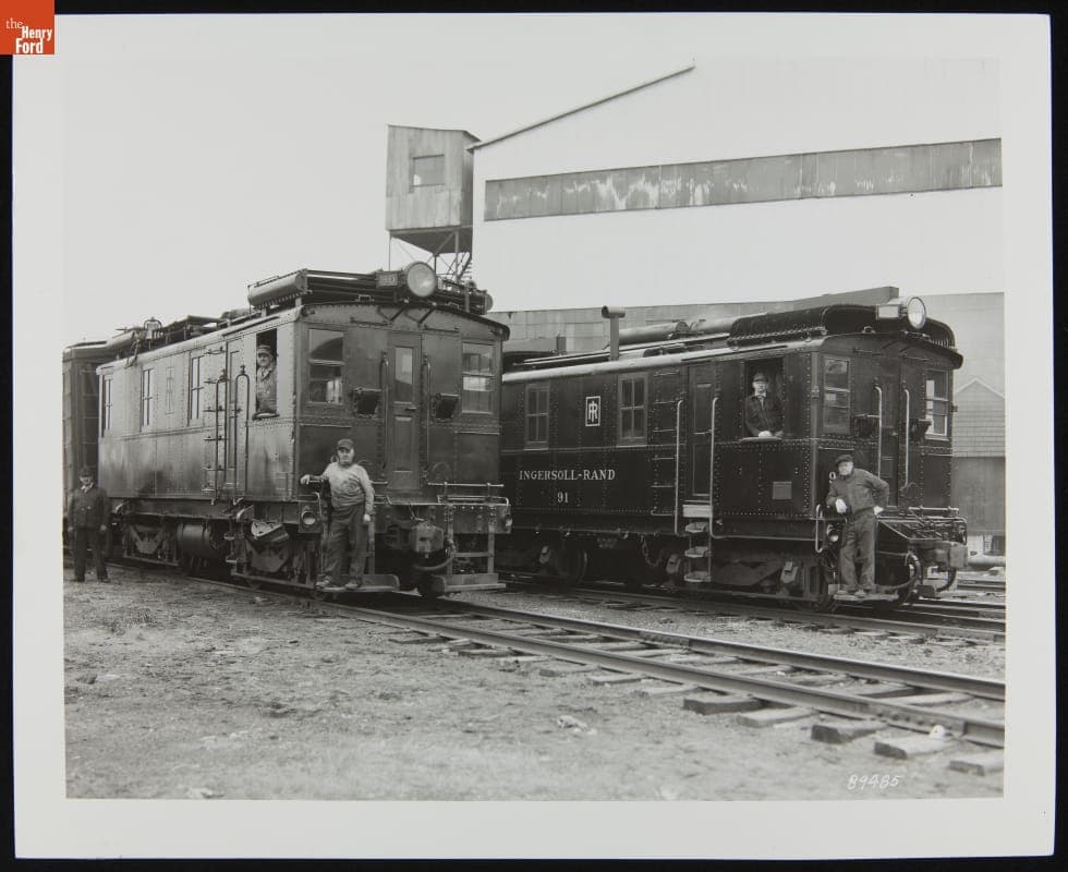 Ingersoll-Rand's Diesel-Electric Locomotives, Numbers 90 and 91, Phillipsburg, New Jersey, probably 1951