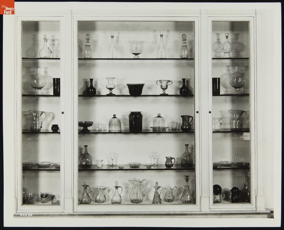 Glassware Exhibit in Henry Ford Museum Promenade, March 1939