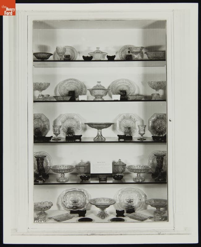 Pressed Glass on Display in Henry Ford Museum Promenade, March 1939