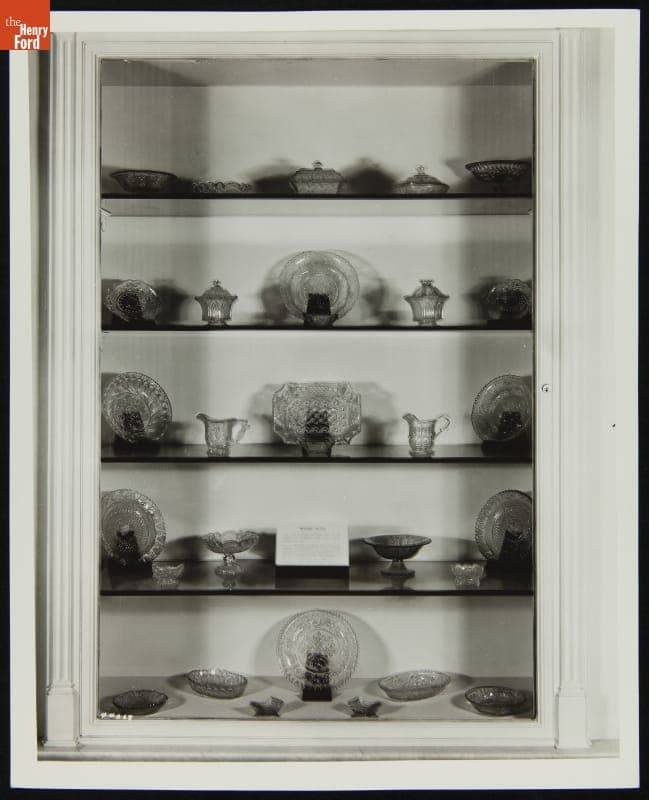 Pressed Glass on Display in Henry Ford Museum Promenade, March 1939