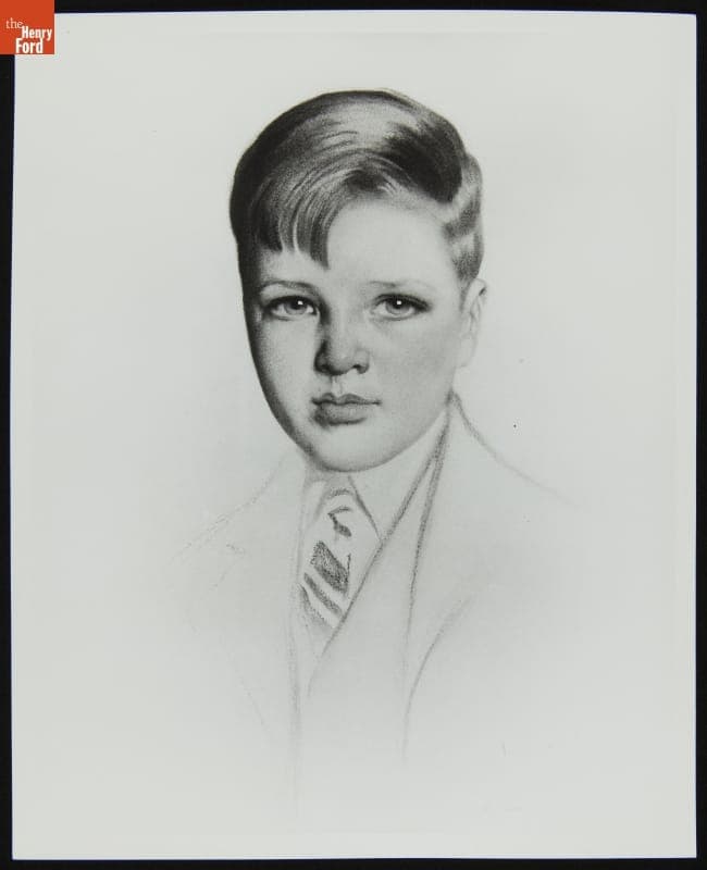 Sketch of Young Henry Ford II, circa 1925