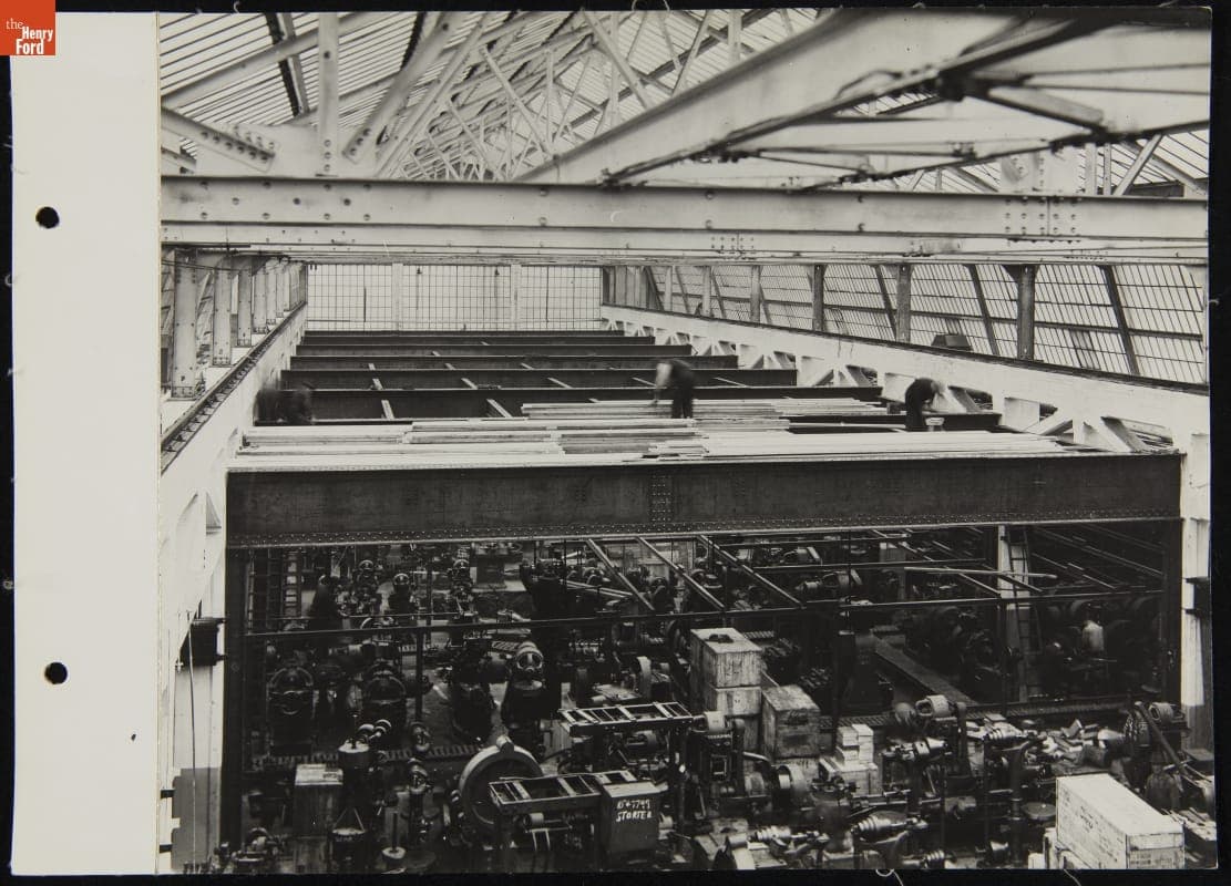 Steelwork Craneway Balcony, Ford Plant in Cork, Ireland, January 1929