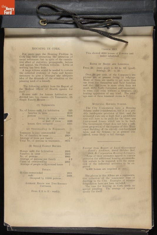 Housing in Cork Photograph Album, circa 1920