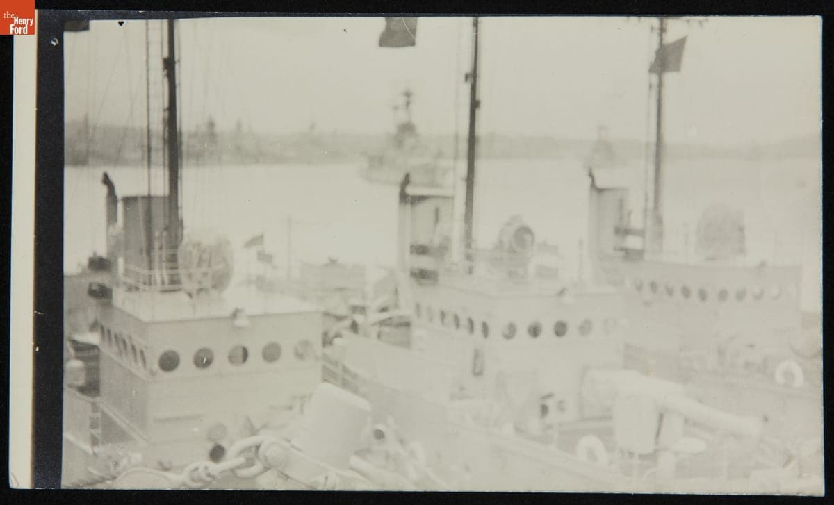 USS Eagles 1, 2, and 3 at Plymouth, England, Bound for Arkhangelsk, May 1919