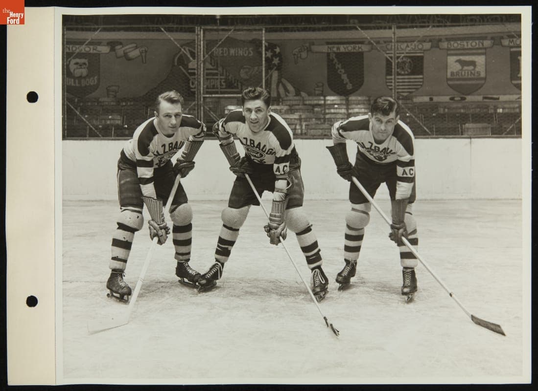 Holzbaugh Ford Hockey Team, Olympia Arena, Detroit, Michigan, March 30, 1936
