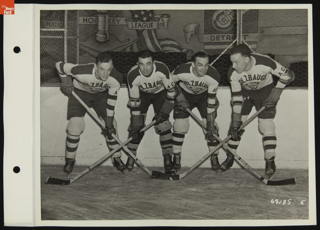 Holzbaugh Ford Hockey Team, Olympia Arena, Detroit, Michigan, April 14, 1937