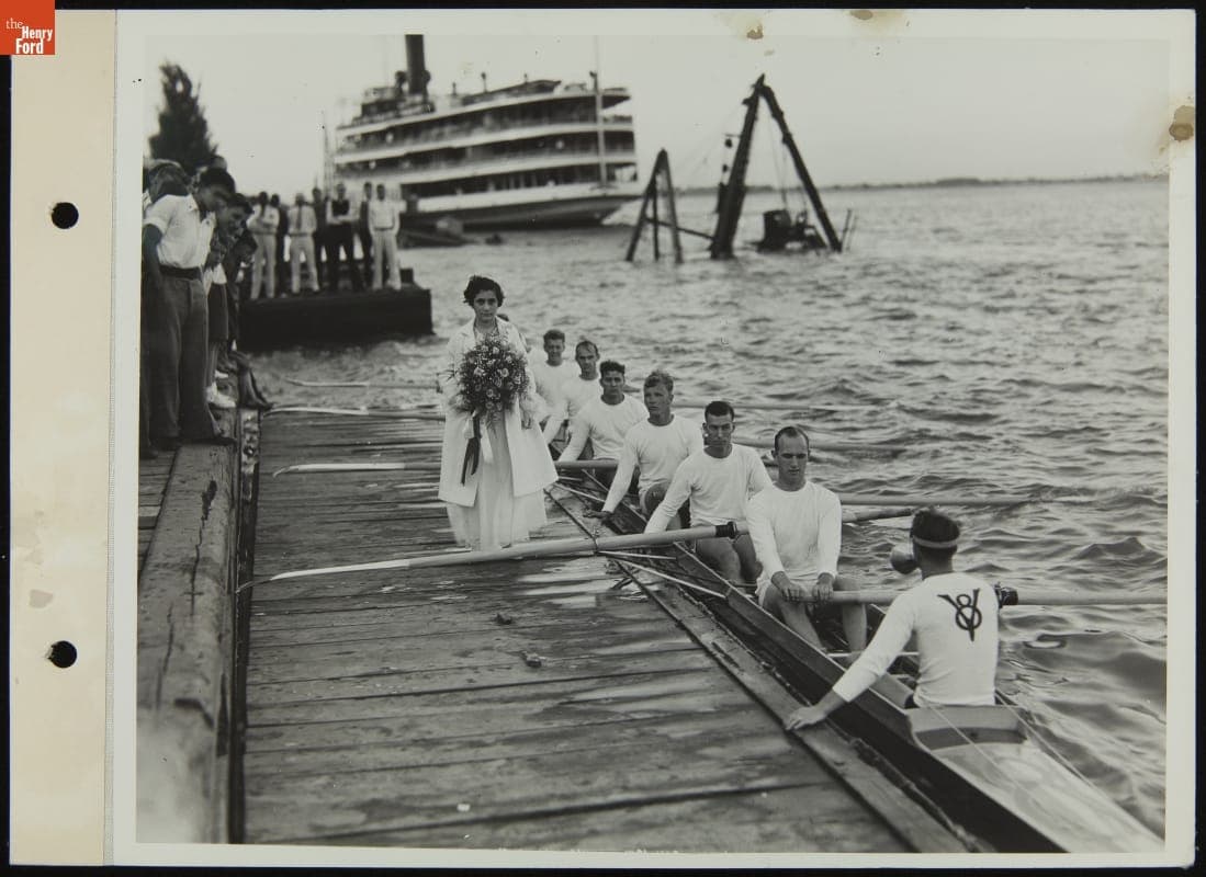 Wyandotte Boat Club "V-8" Rowing Team, July 1934