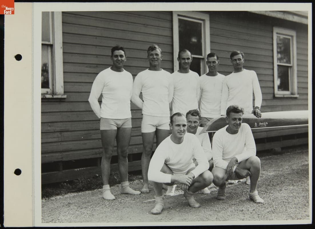 Wyandotte Boat Club "V-8" Rowing Team, July 1934