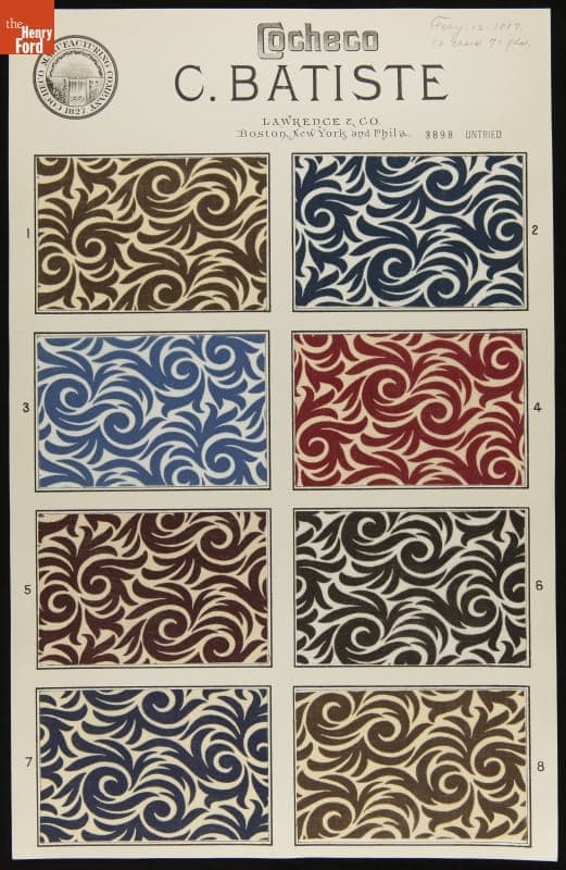 Cocheco Manufacturing Company Textile Print Sample Book Collection