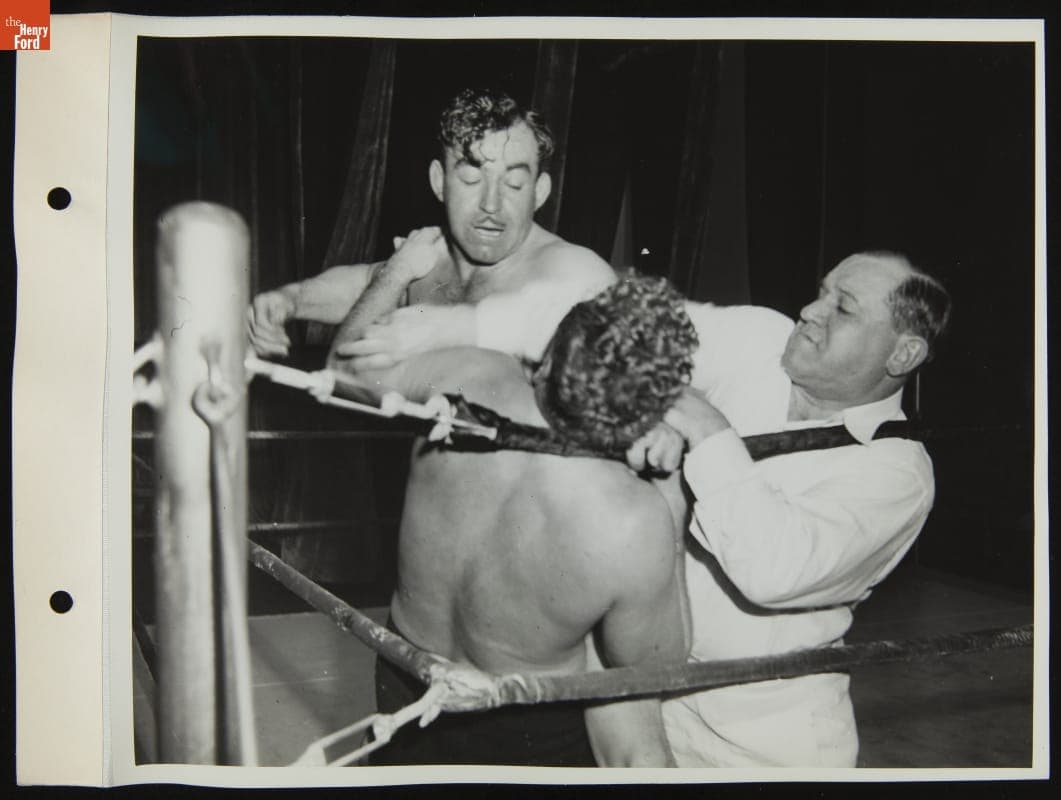 Wrestling Match at Ford Rotunda, April 1943