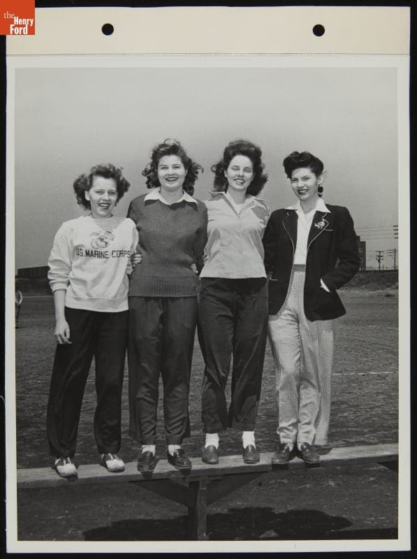 Ford Women's Softball Team, April 1944