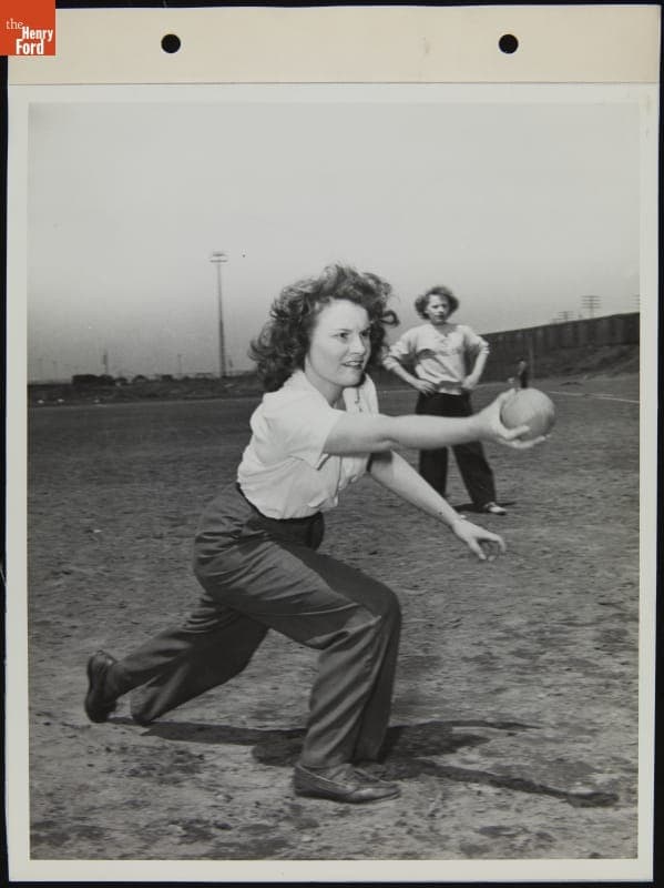 Ford Women's Softball Team, April 1944