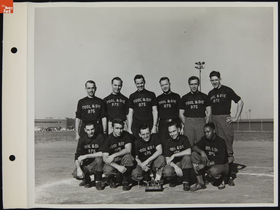 Tool and Die Softball Team, Willow Run League First Place Winners, October 1944