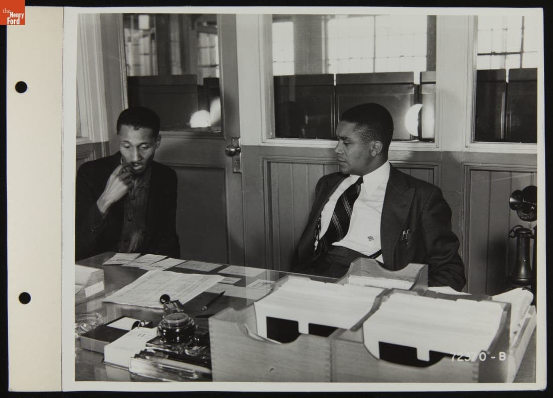 Willis Franklyn Ward Working as Supervisor for Racial Integration at Ford Motor Company, September 1939
