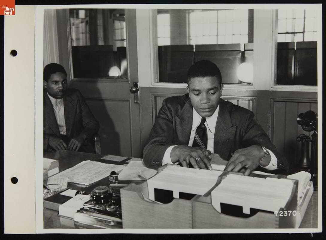 Willis Franklyn Ward Working as Supervisor for Racial Integration at Ford Motor Company, September 1939