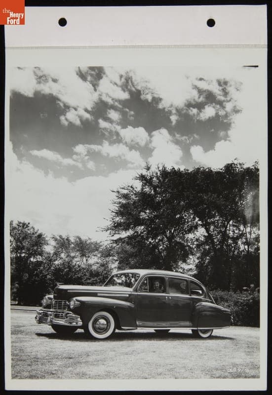 Leota Carroll with Lincoln Automobile, July 1945