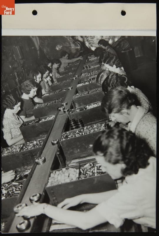 Women Working at the Ford Ypsilanti Village Industry Plant, March 1937