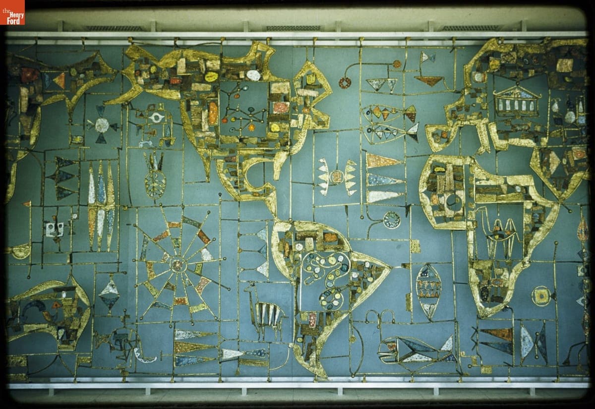 World Map Sculpture, Henry Ford II World Center, circa 1955