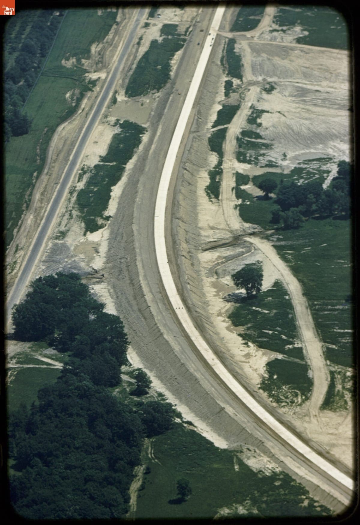 Banked Curve on High-Speed Track, Michigan Proving Ground, circa 1955