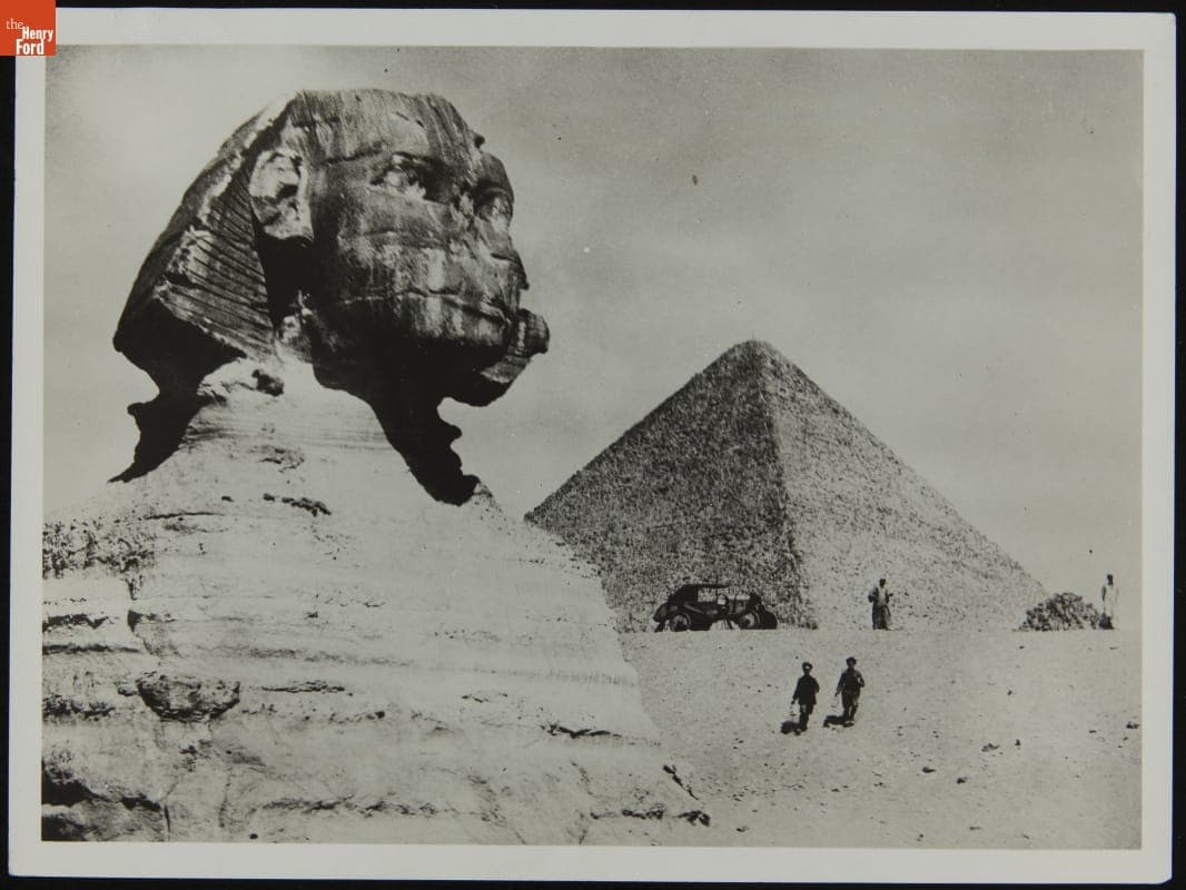 Aloha Wanderwell Arrives at the Sphinx