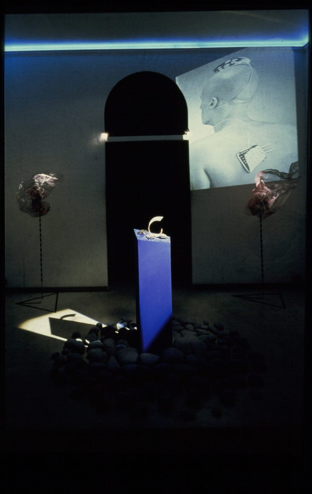 Walking Office Wearable Computer Prototype on Display, circa 1984